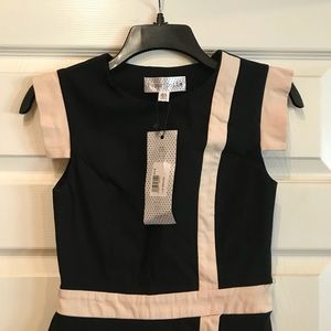 Paper dolls asymmetrical peplum pencil dress M